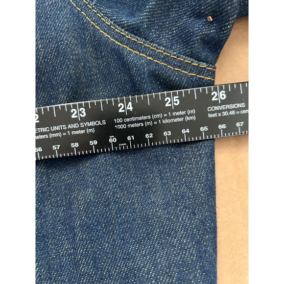 Y2K Rugged Casual Polo Jeans Ralph Lauren XL Heavy Denim Trucker Jean Jacket - Picture 8 of 10